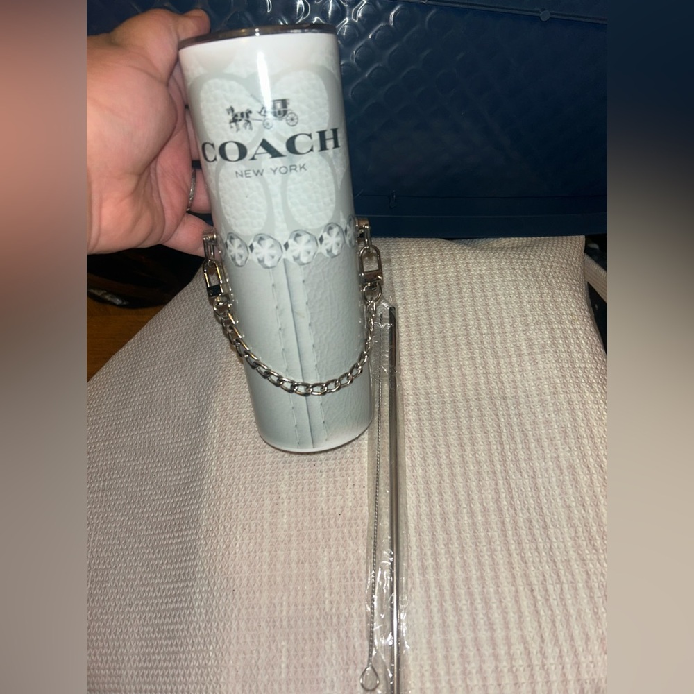 Coach Silver handmade tumbler - Picture 3 of 3